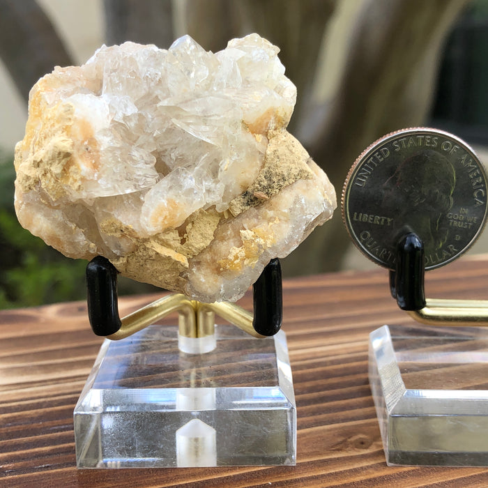 60g 1.7x1.7x1.3cm White Calcite Geode from Brazil