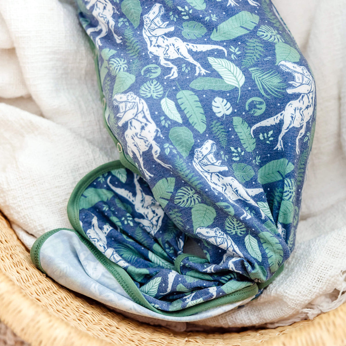 Newborn Knotted Gown - Jurassic Park