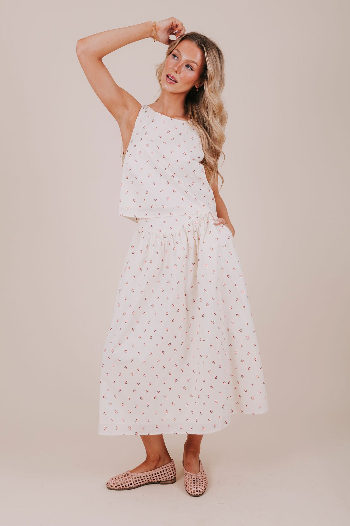 Cherries At The Park Skirt