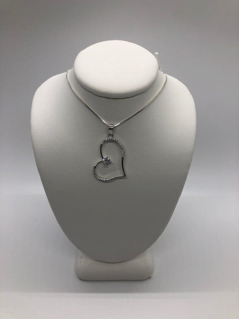 CZ Heart Necklace