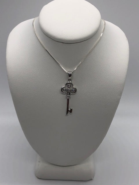 CZ Key Necklace