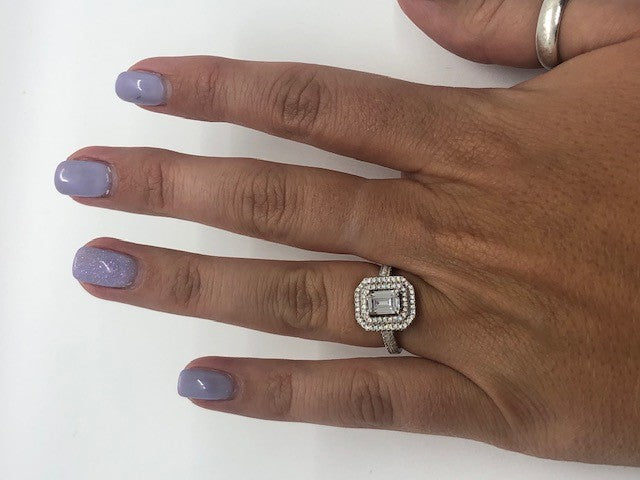 Rectangle CZ Ring