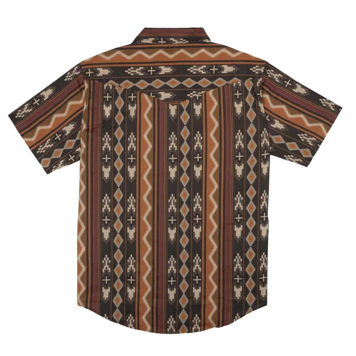 Sendero Provisions Co. Men's S/S The Wyatt Pearl Snap Serape Shirt in Tempe Stripe