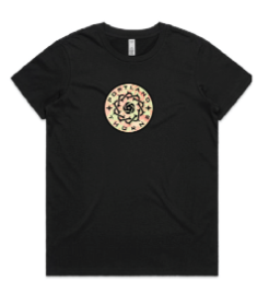 THORNS LADIES ELECTRIC BLOOM LOGO TEE