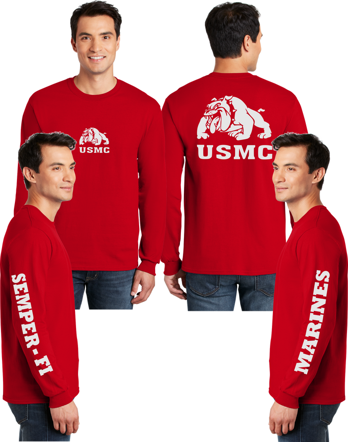 USMC Devil Dog Reflective Long Sleeve - 100% Polyester