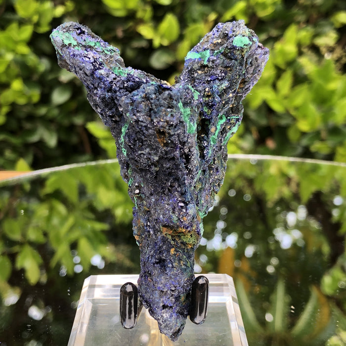 122g 9.5x6.5x4.5cm Victory Angel Blue Azurite w/ green Malachite from Sepon Mine, Laos - Locco Decor