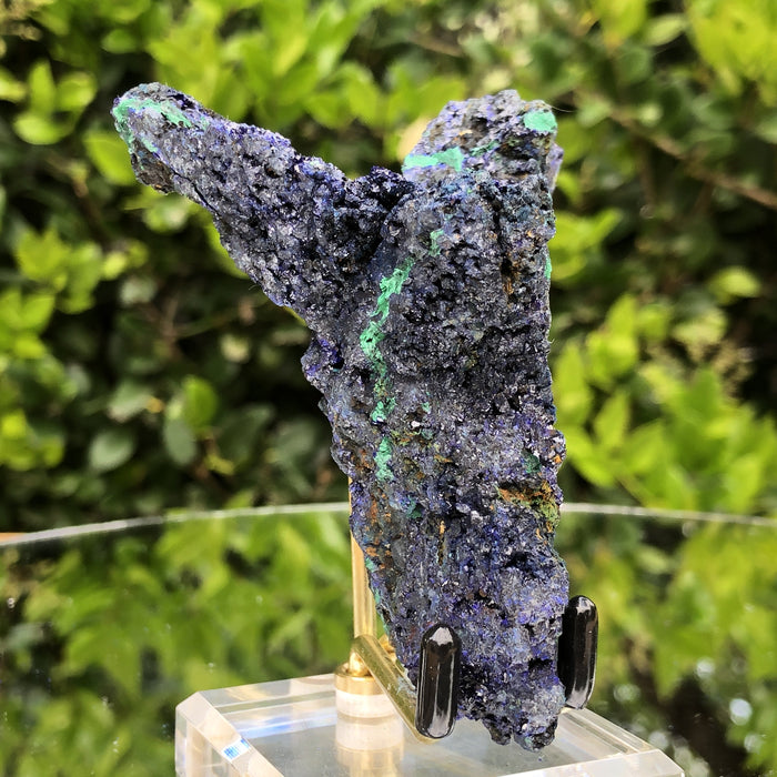 122g 9.5x6.5x4.5cm Victory Angel Blue Azurite w/ green Malachite from Sepon Mine, Laos - Locco Decor