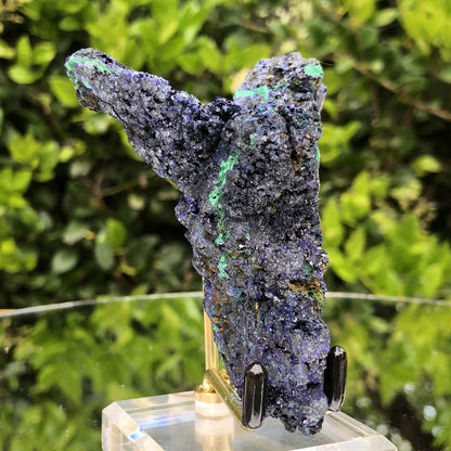122g 9.5x6.5x4.5cm Victory Angel Blue Azurite w/ green Malachite from Sepon Mine, Laos - Locco Decor