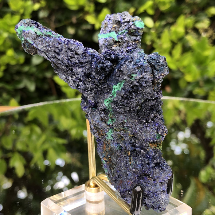 122g 9.5x6.5x4.5cm Victory Angel Blue Azurite w/ green Malachite from Sepon Mine, Laos - Locco Decor