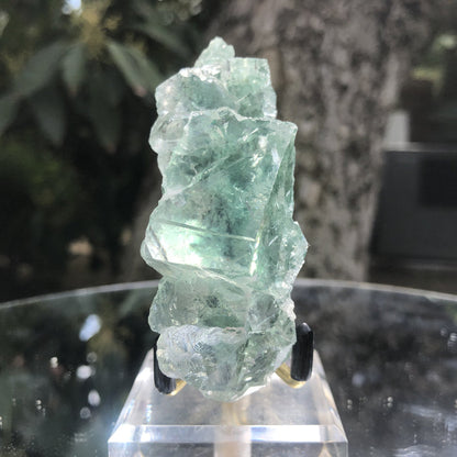 136g 9x5x4cm Glass Green and Clear Fluorite from Xianghualing,Hunan,CHINA - Locco Decor