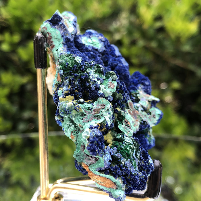 140g 8x4x6cm Rare Super Densed Shiny Blue Azurite w/ green Malachite from Sepon Mine, Laos - Locco Decor