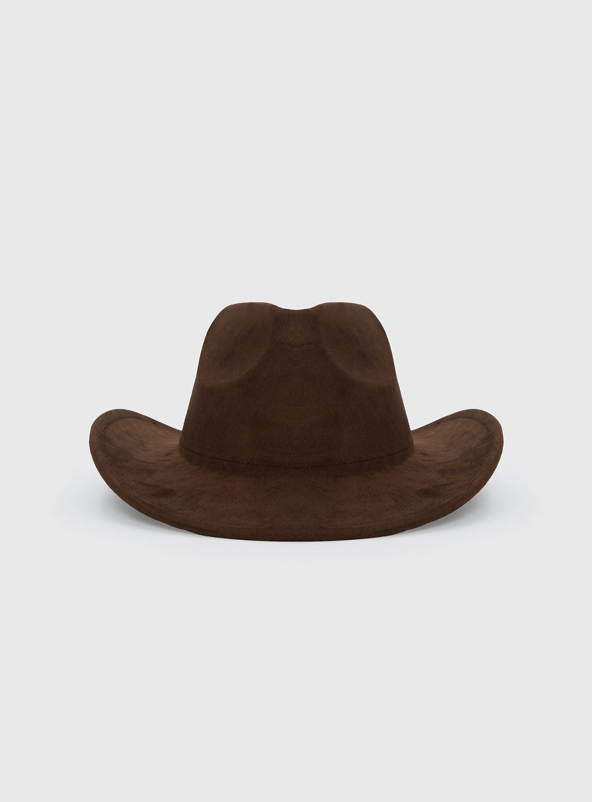 Tranquility Faux Suede Cowboy Hat Brown