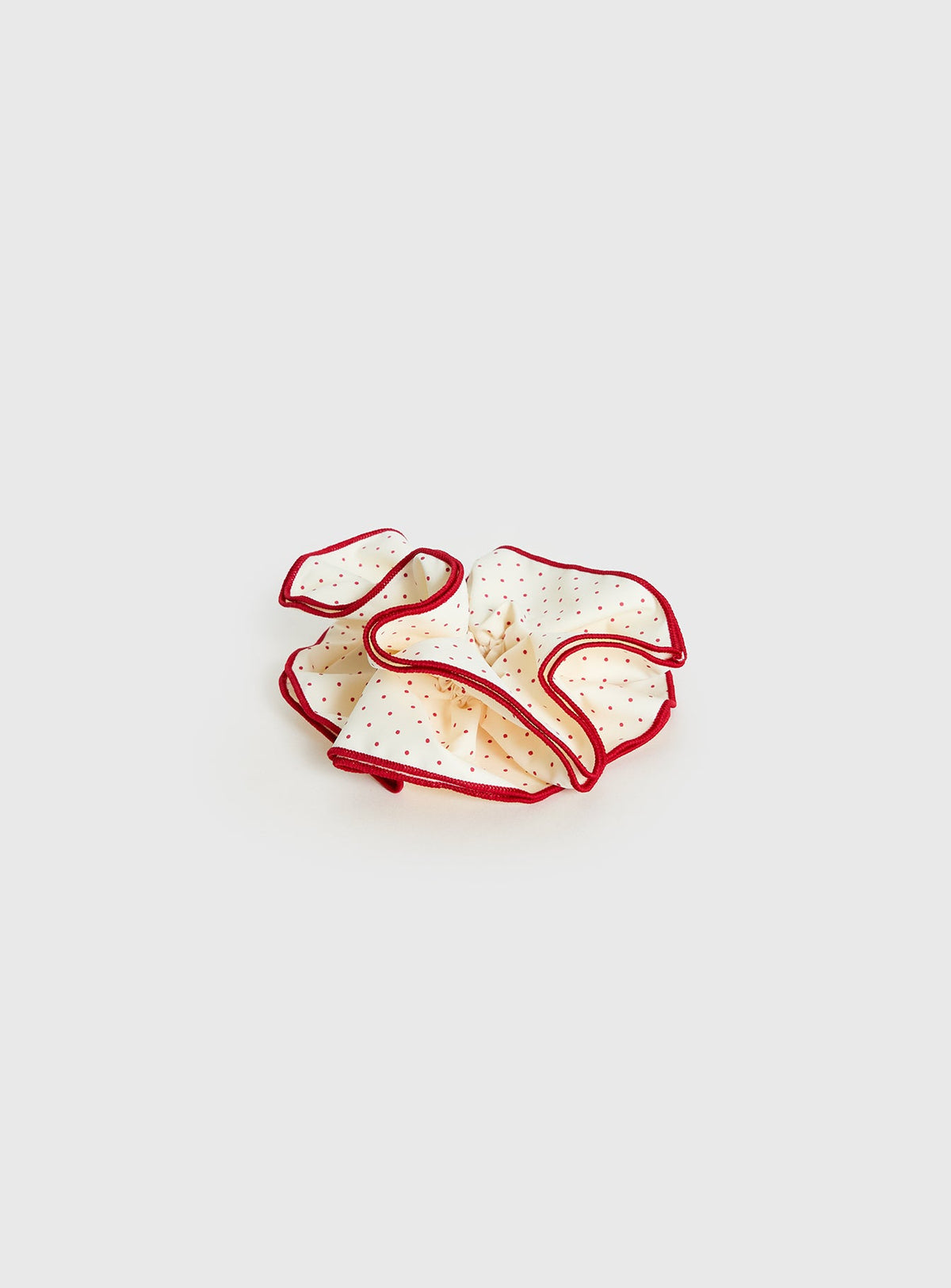 Dovie Frill Scrunchie Red / White Polka Dot