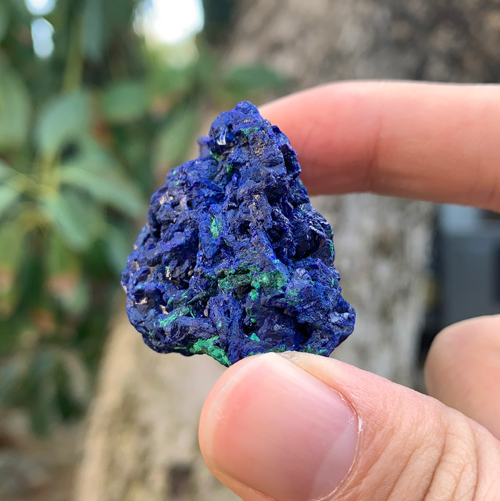 29.5g 4x3x3cm Rare Crystalized Azurite from Laos