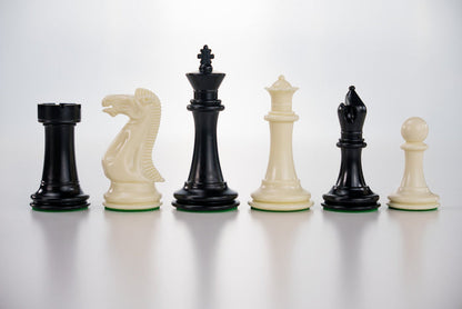 3 3/4" Executive Staunton II Chess Pieces, Black and White - Piece - Chess-House