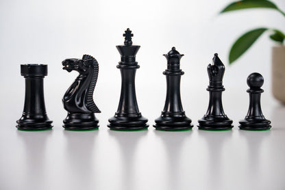 3 3/4" Executive Staunton II Chess Pieces, Black and White - Piece - Chess-House