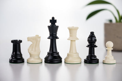 3 3/4" Heavy Club & Tournament Chess Pieces - Piece - Chess-House