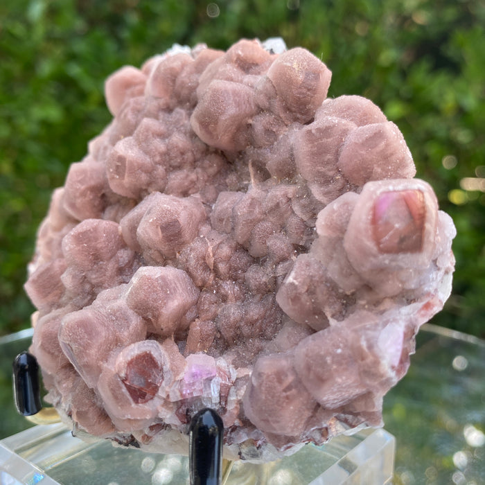 308g 10x8x6cm Pink Puprle Cobalt Calcite with frosting layer from Uruguay