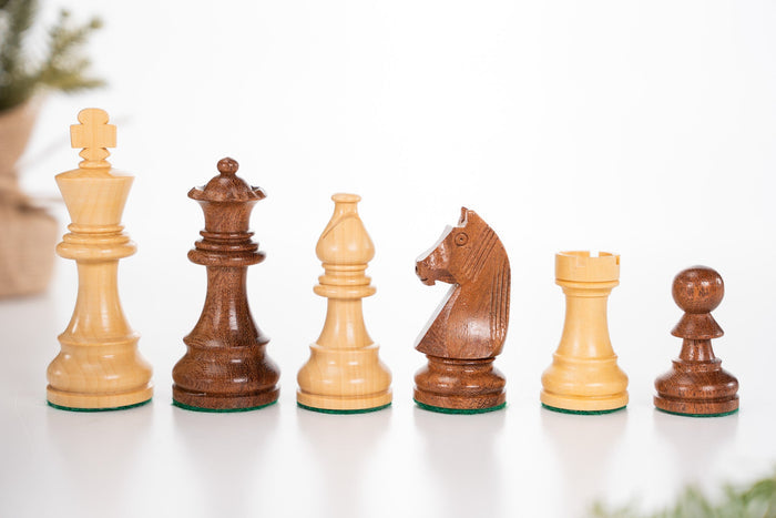 3.75" Championship Series Chess Pieces - Acacia - Piece - Chess-House