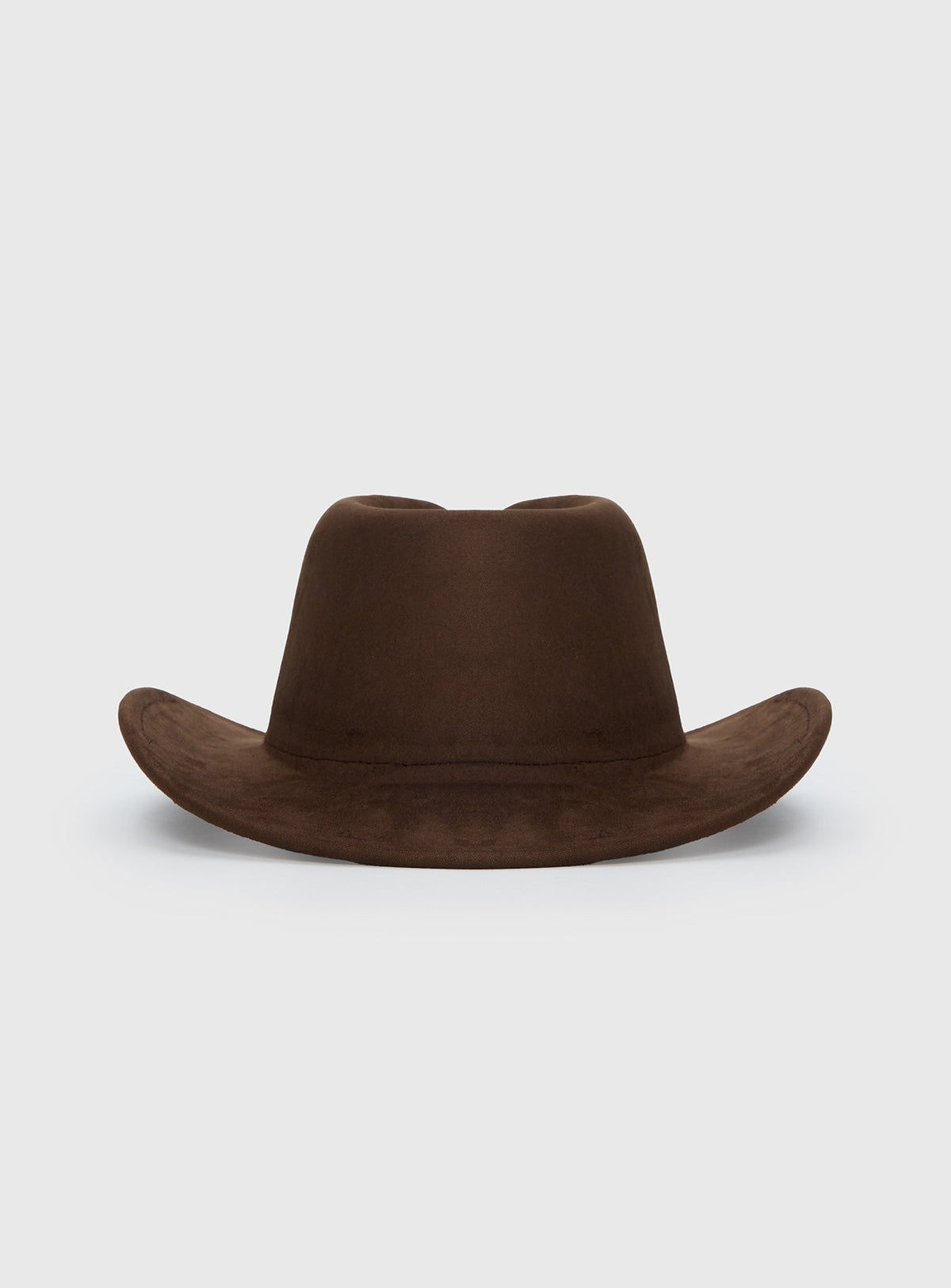 Tranquility Faux Suede Cowboy Hat Brown