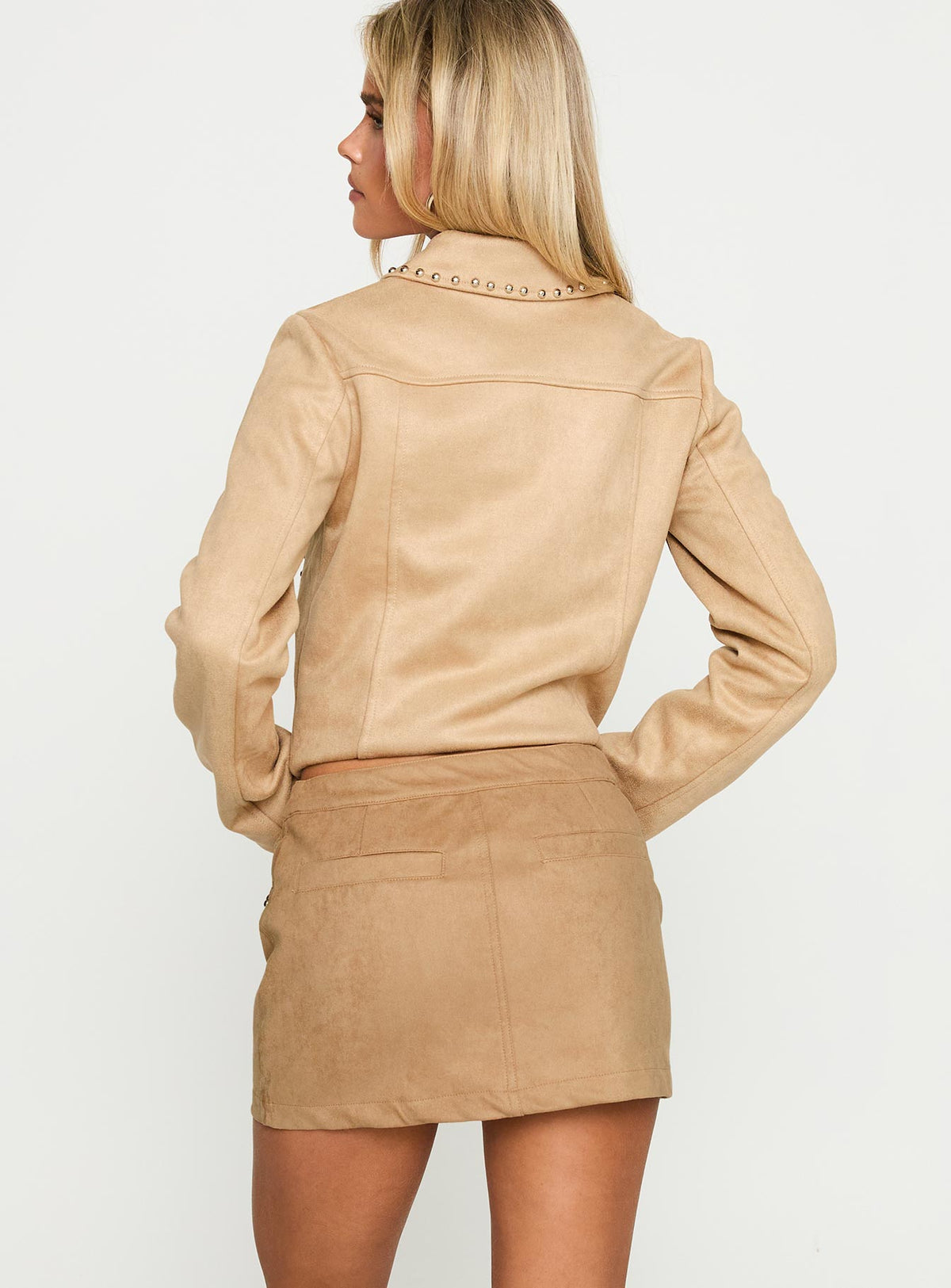 Willoughby Mini Skirt Beige
