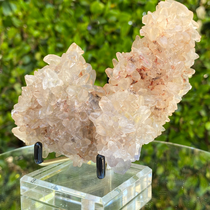 462g 13x9x6cm Spiky Calcite Frost covered Grey Fluorite from Balochistan, Pakistan