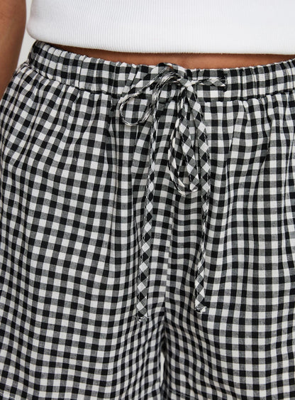 Veridian Shorts Black/White Gingham