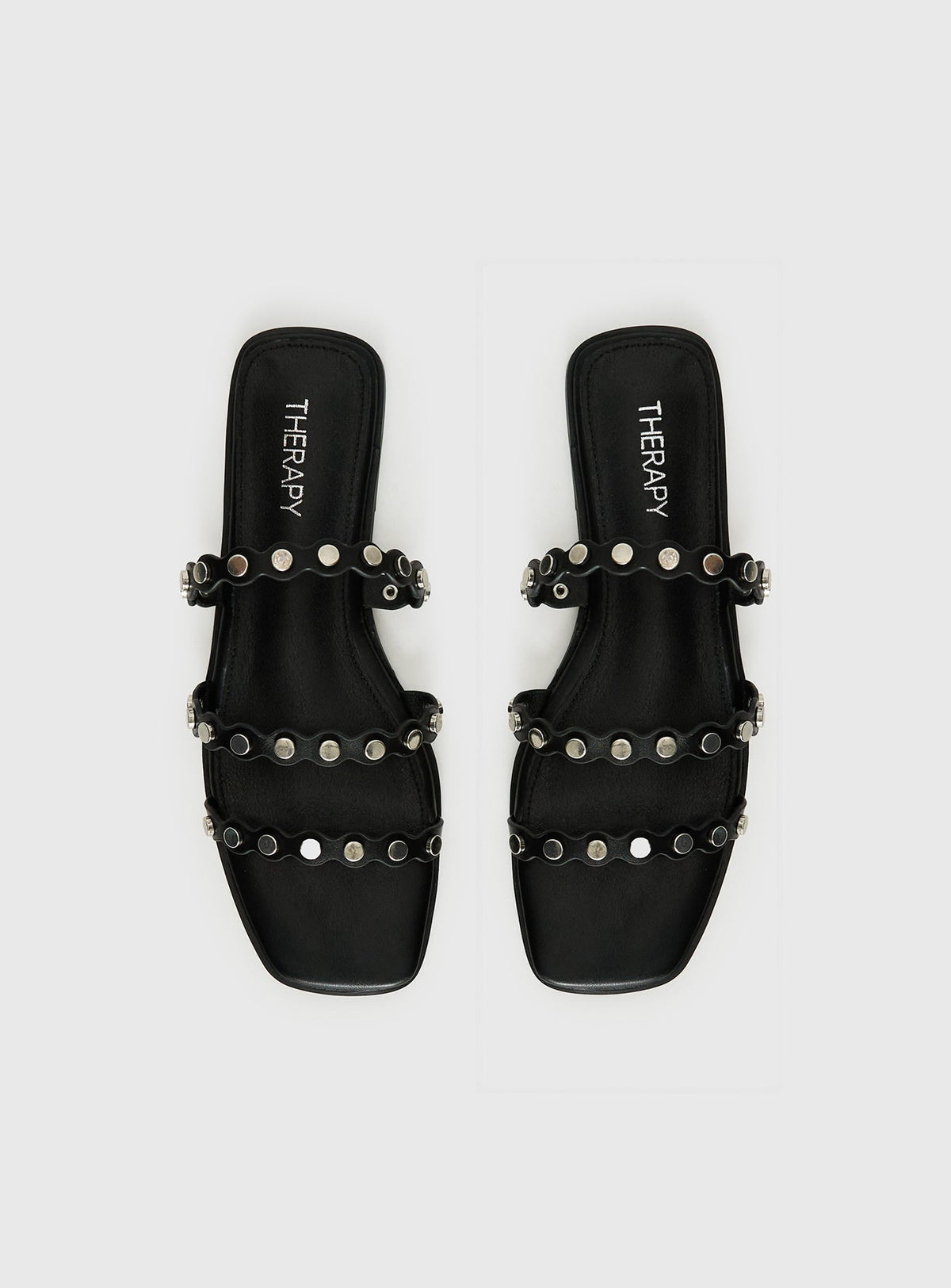 Therapy Gunner Stud Slides Black
