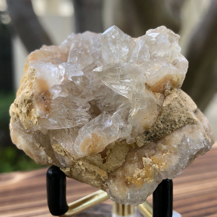 60g 1.7x1.7x1.3cm White Calcite Geode  from Brazil