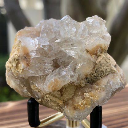 60g 1.7x1.7x1.3cm White Calcite Geode  from Brazil