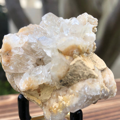 60g 1.7x1.7x1.3cm White Calcite Geode  from Brazil