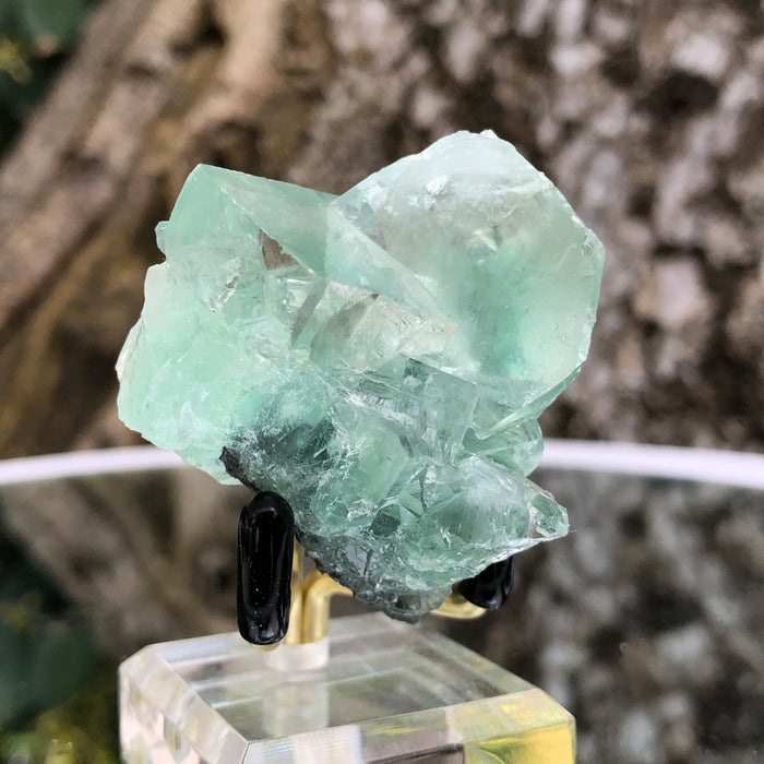 64g 5x4x4cm Glass Green and Clear Fluorite from Xianghualing,Hunan,CHINA