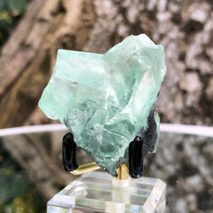 64g 5x4x4cm Glass Green and Clear Fluorite from Xianghualing,Hunan,CHINA