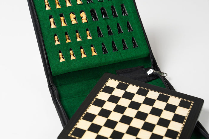 8" Magnetic Travel Chess Set in Black and Boxwood - Chess Set - Chess-House