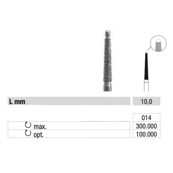 857 Diamond Burr - Smoothing calluses and nails - 1.4 mm