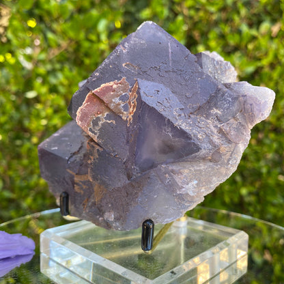 922g 14x13x7cm Big Cluster Cubic Matrix Purple Fluorite from Balochistan, Pakistan