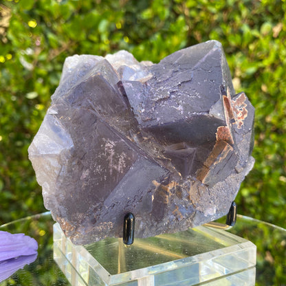 922g 14x13x7cm Big Cluster Cubic Matrix Purple Fluorite from Balochistan, Pakistan