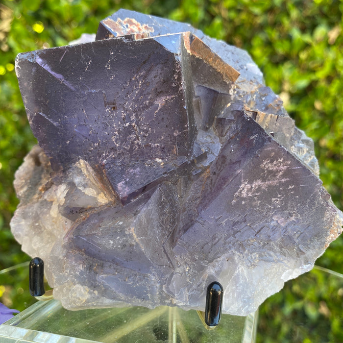 922g 14x13x7cm Big Cluster Cubic Matrix Purple Fluorite from Balochistan, Pakistan