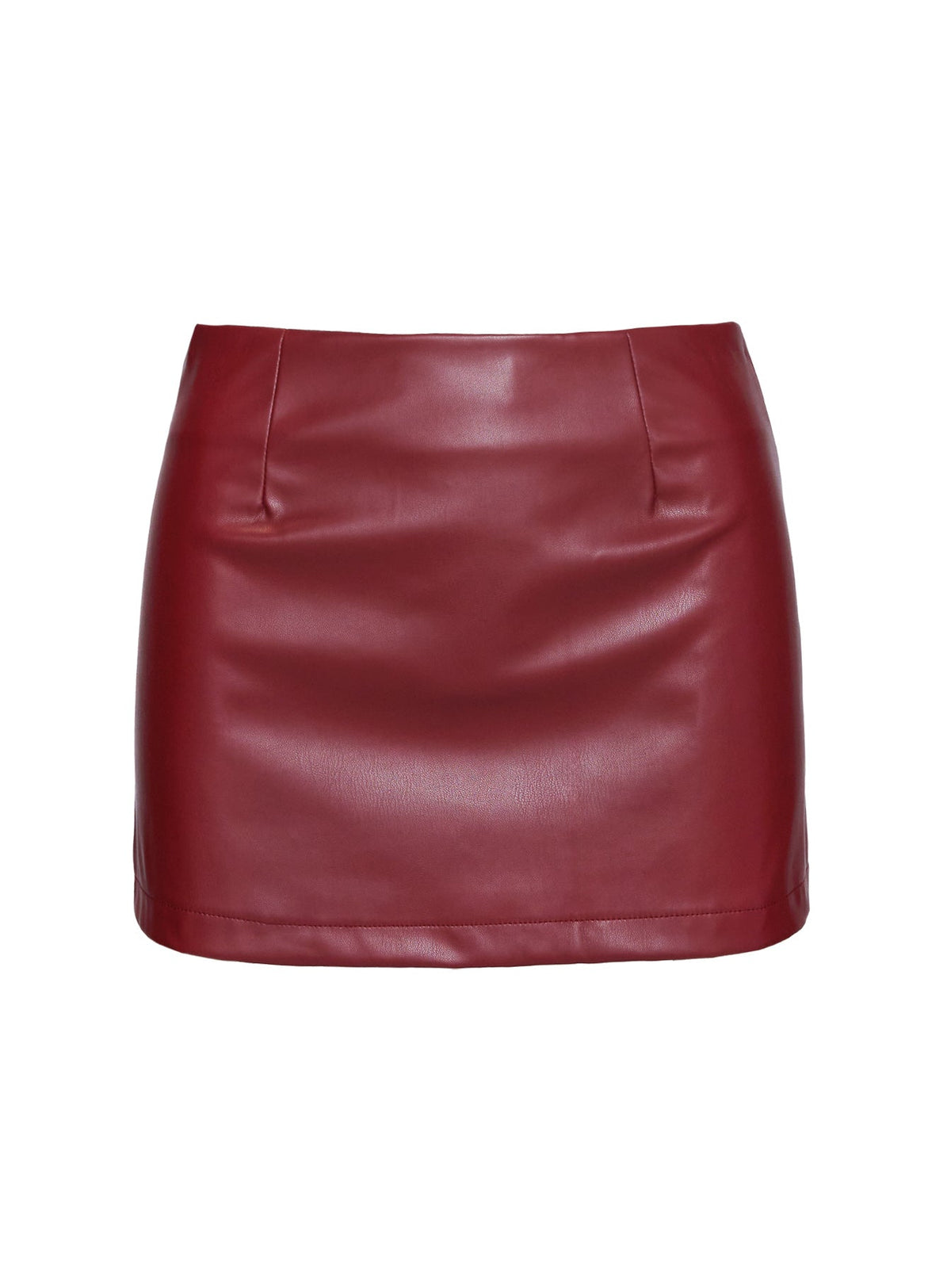 De Tigre Belted Mini Skirt Red
