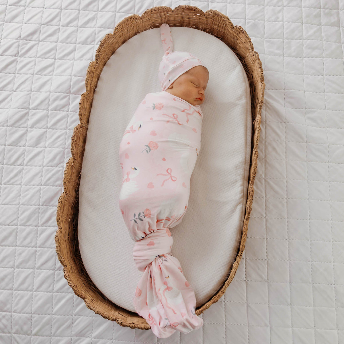 Knit Swaddle Blanket - Adelia