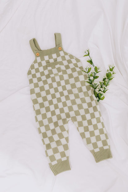BABY - Checkmate Baby Knit Overalls