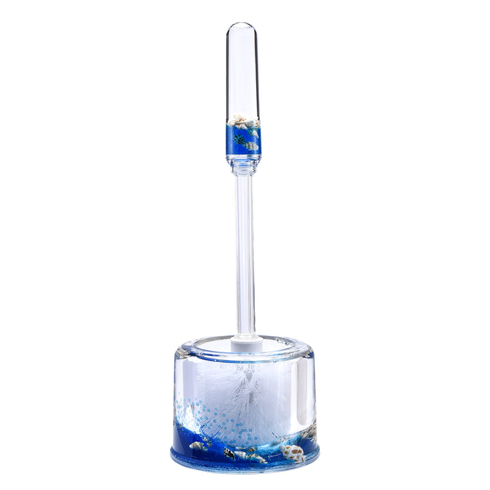 Acrylic Liquid Motion Home Decor Shell Toilet Brush