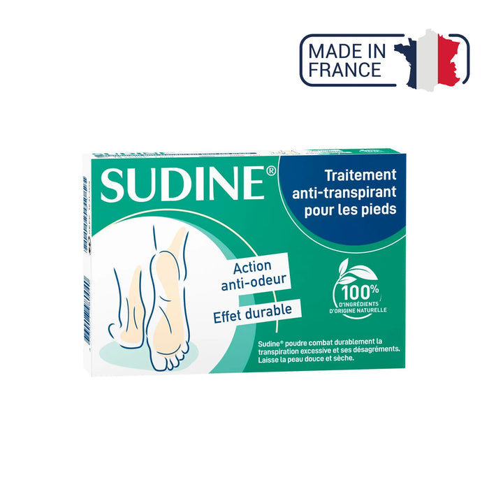 Antiperspirant treatment powder for feet - Sudine Laboratoire Sorifa