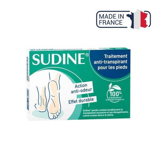 Antiperspirant treatment powder for feet - Sudine Laboratoire Sorifa