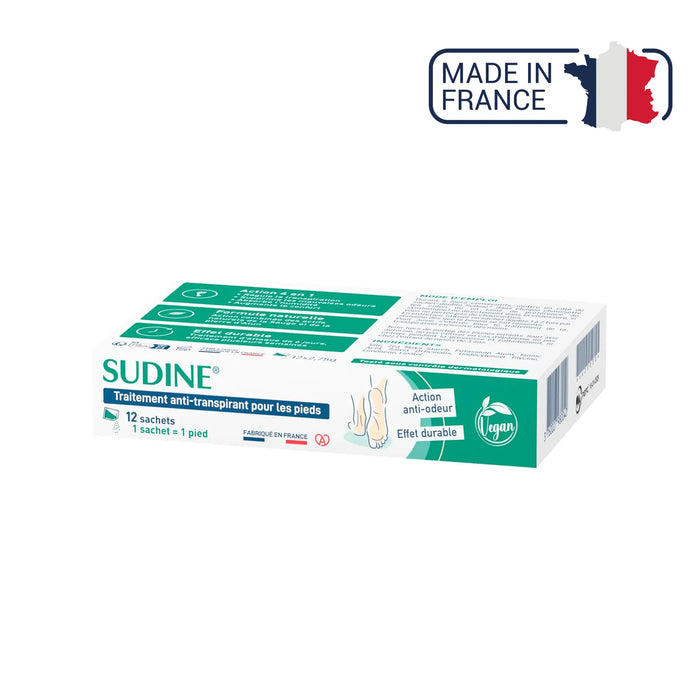 Antiperspirant treatment powder for feet - Sudine Laboratoire Sorifa