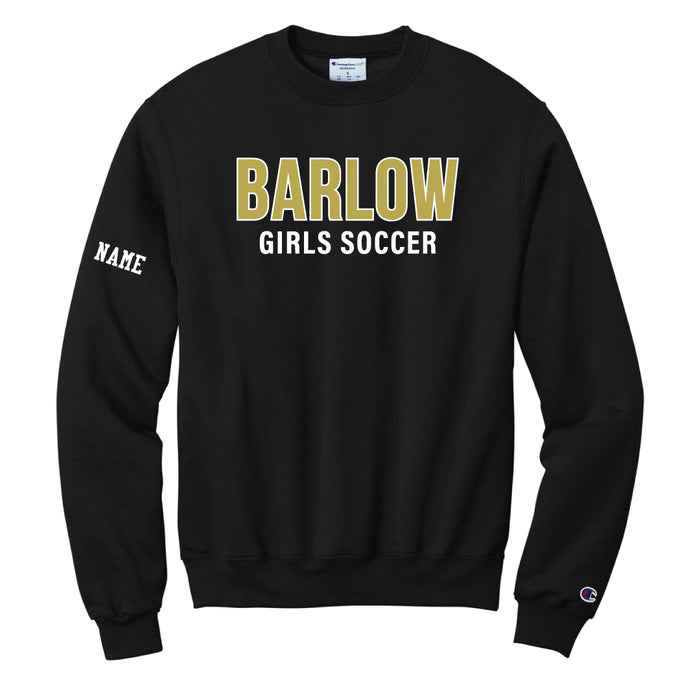 Barlow Girls Soccer Champion Crewneck Logowear Barlow Girls Soccer Black Adult S