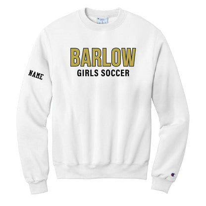 Barlow Girls Soccer Champion Crewneck Logowear Barlow Girls Soccer White Adult S