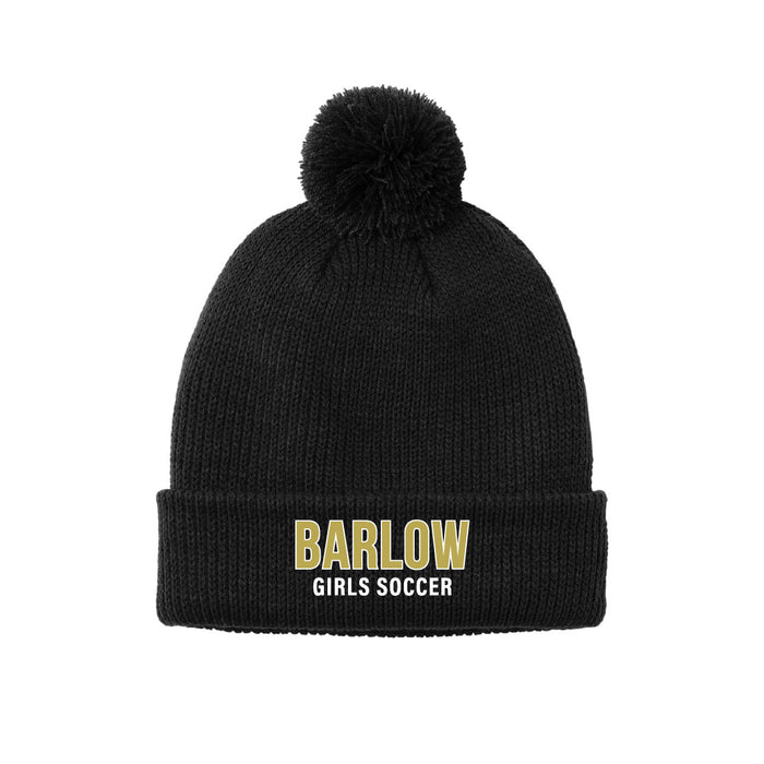 Barlow Girls Soccer Pom Beanie Logowear Barlow Girls Soccer