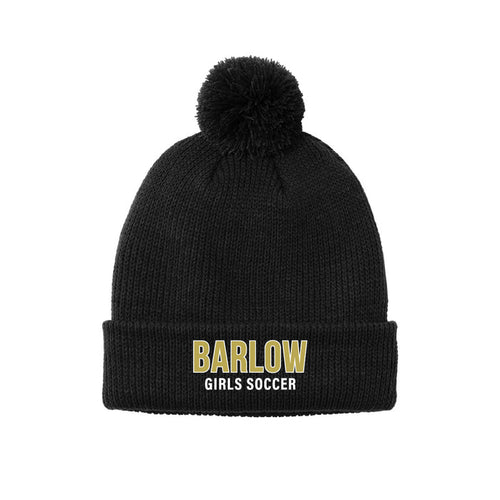 Barlow Girls Soccer Pom Beanie Logowear Barlow Girls Soccer