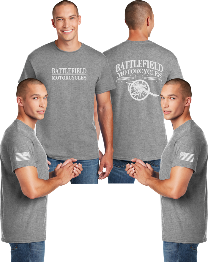 Battlefield Cannon (Big Front) - Reflective Tee- Dry Blend